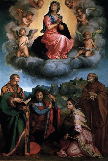 Andrea del Sarto Assumption of the Virgin France oil painting art